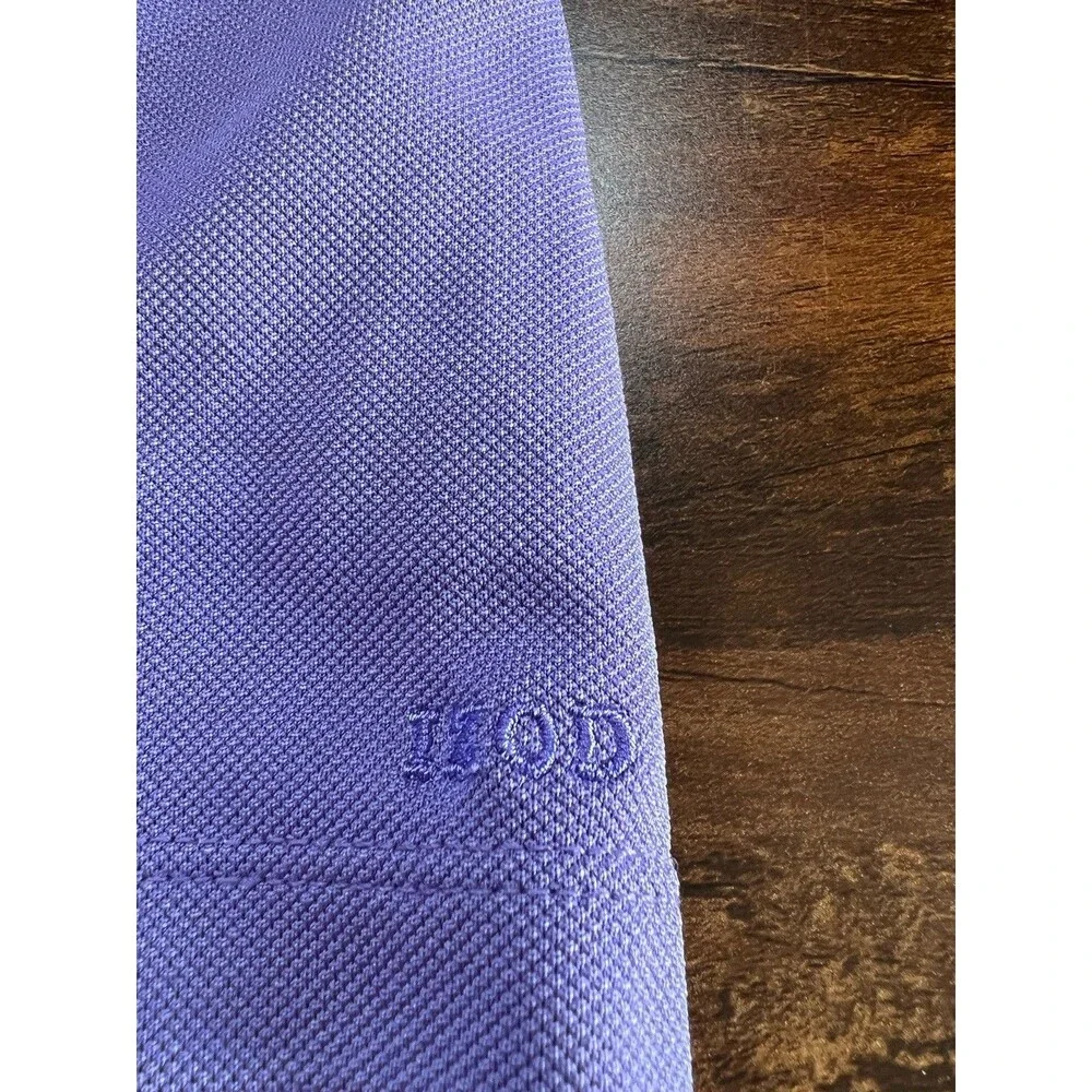 Nike Women's Purple Collared Polo Shirt Short Sleeve Button Placket Logo
